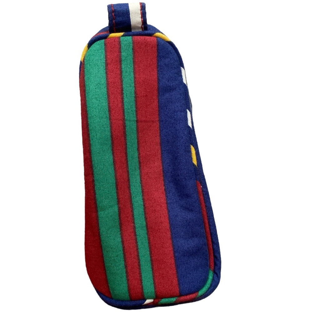 Vintage Rare 90s Rainbow Stripe Polo Ralph Lauren yacht club toiletry bag - Picture 5 of 7